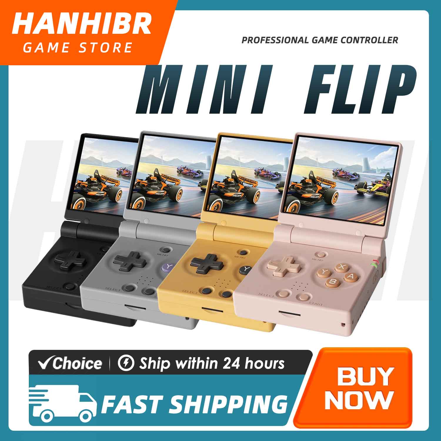Retro Gaming Usb Stick - เครื่องเล่นเกมพกพา MIYOO MINI FLIP หน้าจอ IPS