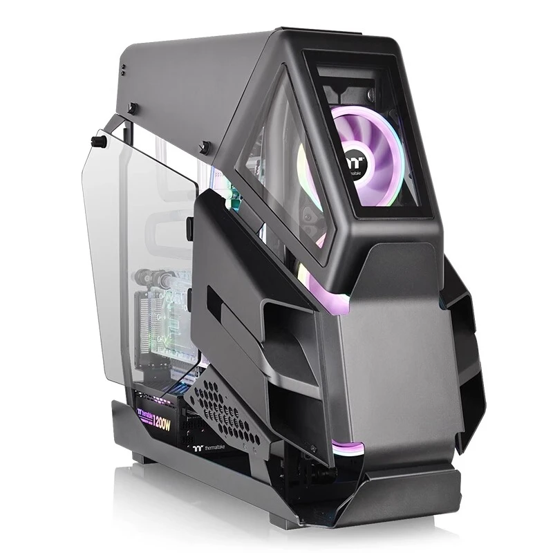 Retro Gaming Pc Case - เคสคอมพิวเตอร์แบบ Full Tower สำหรับเล่นเกม ระบายความร้อนด้วยน้ำ กระจกใส