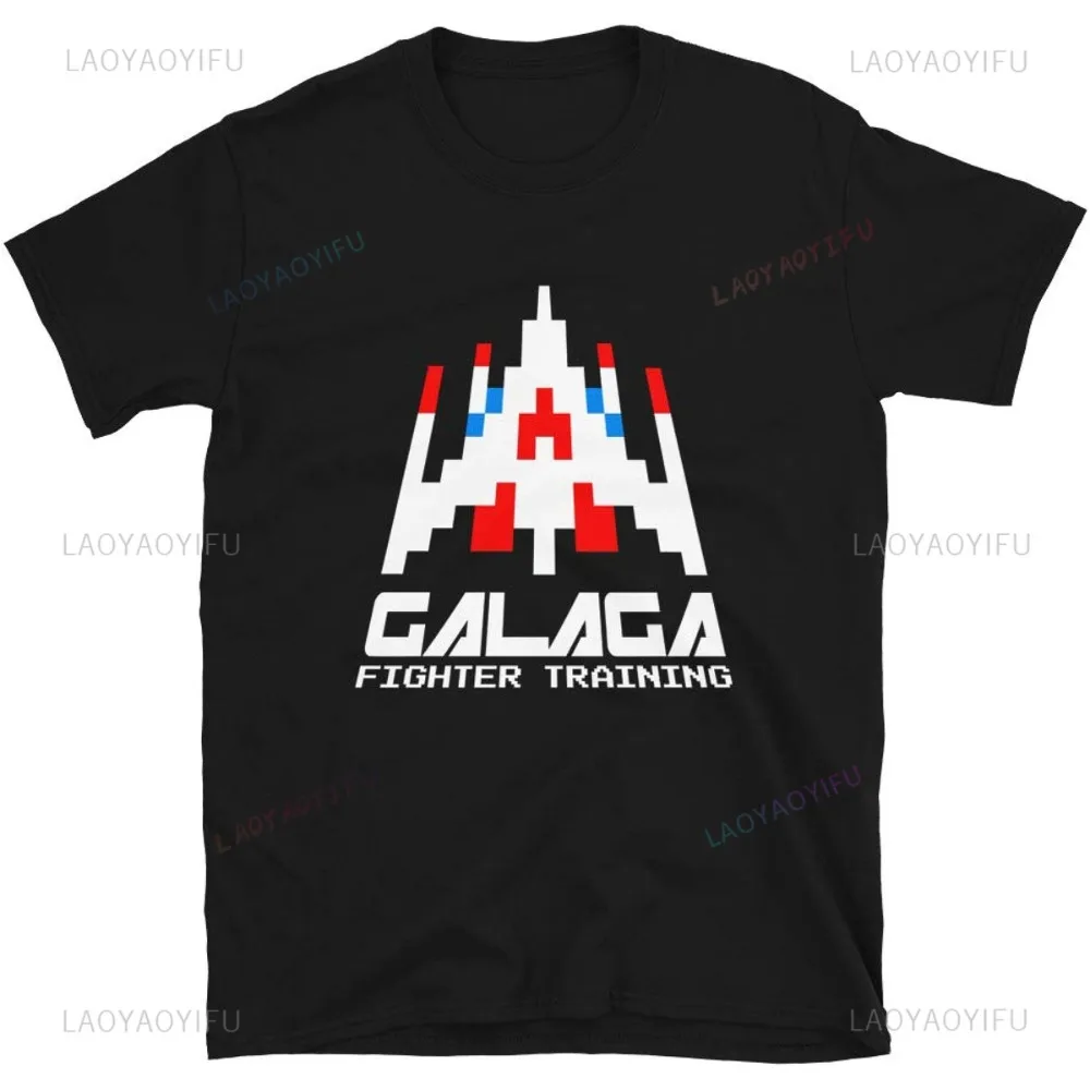 Retro Gaming Gamestop - เสื้อยืดผู้ชายย้อนยุคลำลองสไตล์ฮาราจูกุยุค80S 70S วินเทจ T-srhit Invader Space