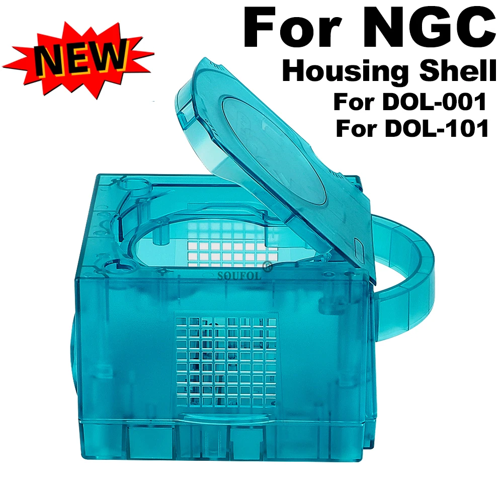 Retro Gaming Nostalgia - Ice Blue เปลี่ยนสําหรับ Gamecube Shell โปร่งใสเปลือกหอยสําหรับ