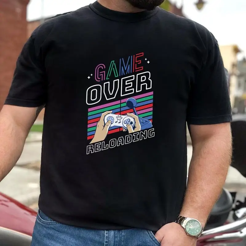 Retro Gaming Gamestop - 17 เสื้อยืดเกมโอเวอร์สไตล์เรโทร คลาสสิก วิดีโอเกมเมอร์ วินเทจ เกมมิ่ง