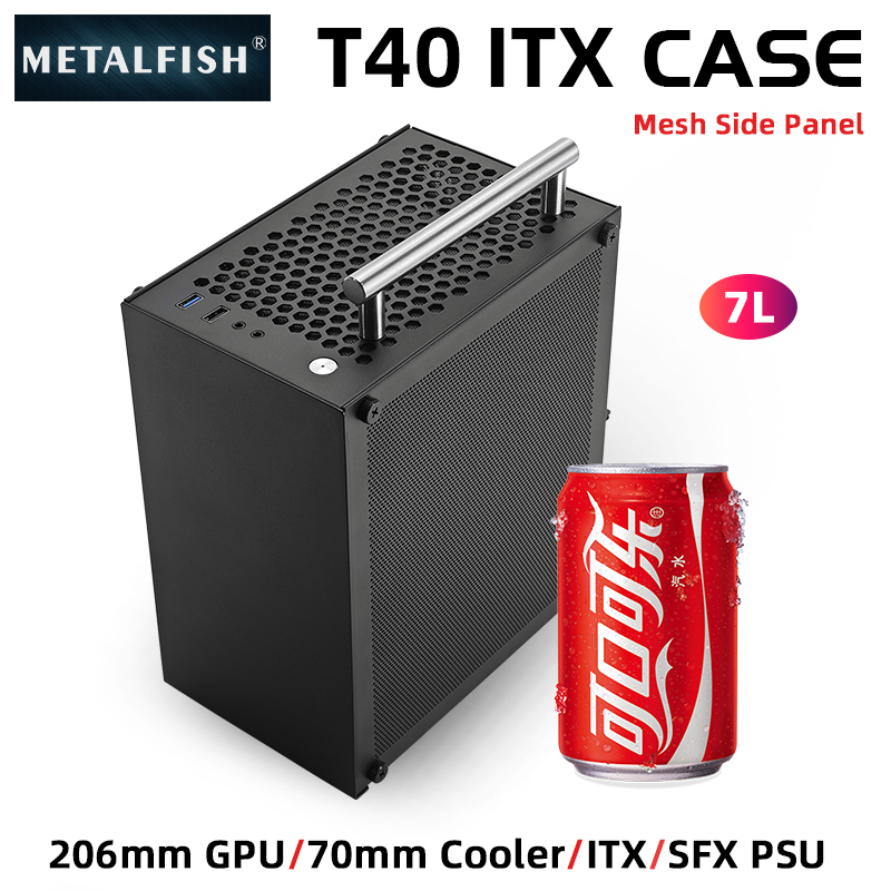 METALFISH T40 Mini ITX สีดํา 7 - Retro Gaming Pc Case บทวิจารณ์และราคา