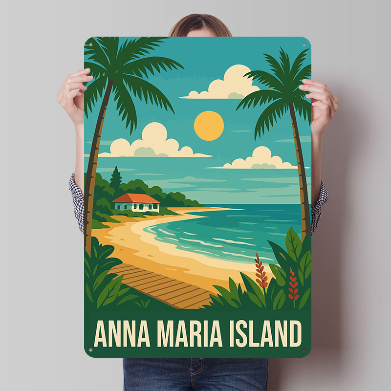 ป้ายโลหะตกแต่งผนังลายเกาะอันนา - Retro Gaming Island บทวิจารณ์และราคา