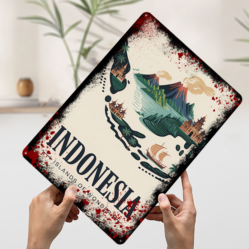 โปสเตอร์พิมพ์ลายเกาะอินโดนีเซี - Retro Gaming Island บทวิจารณ์และราคา