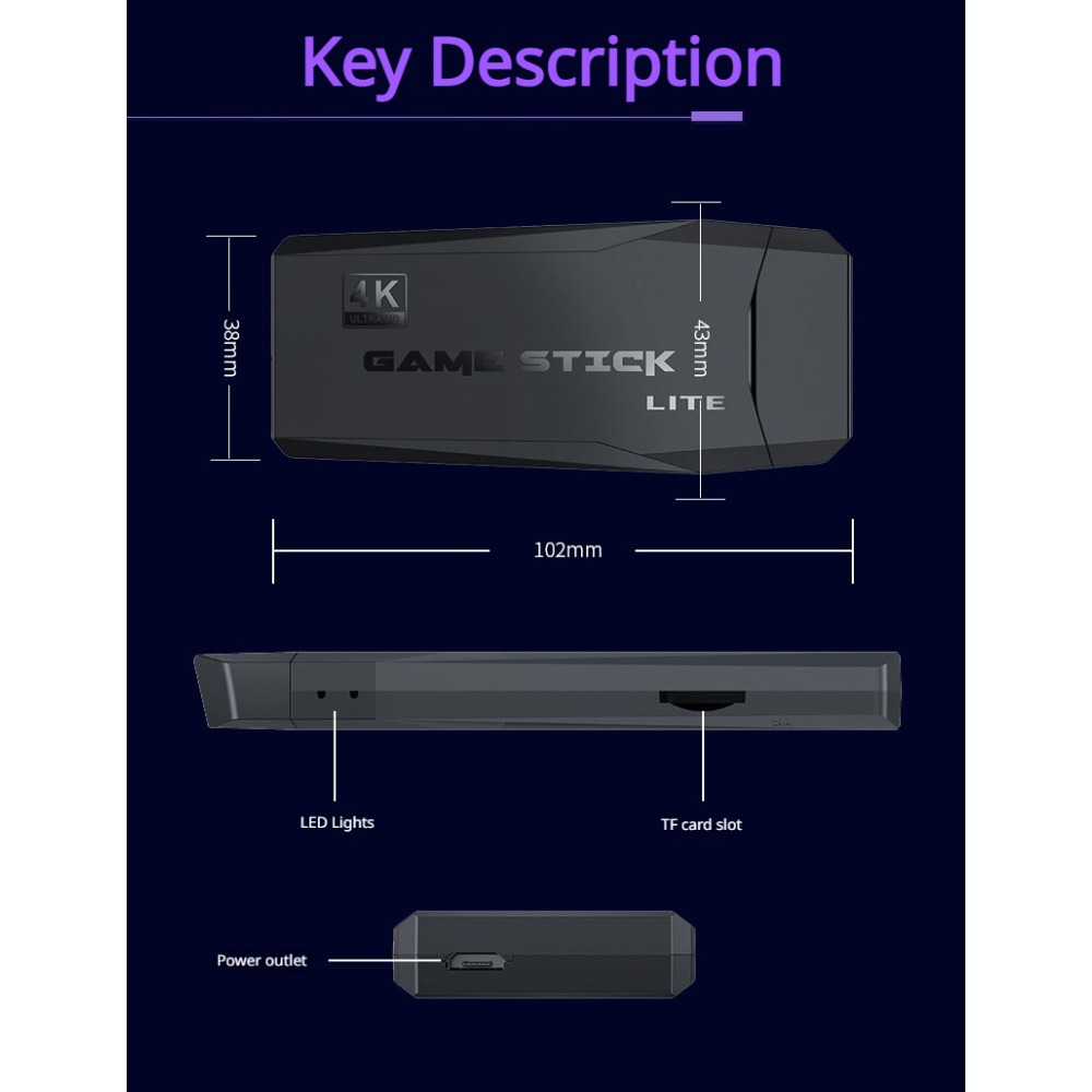 เครื่องเล่นเกมพกพา 4K Retro Ga - Retro Gaming Mobile บทวิจารณ์และราคา