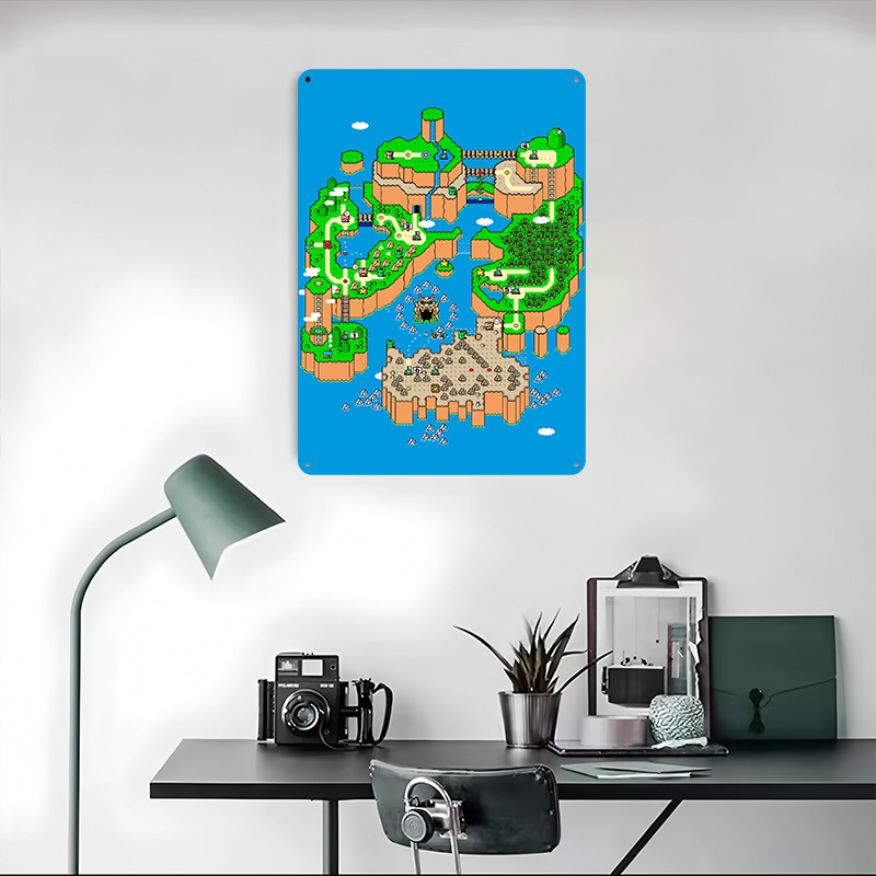 โปสเตอร์โลหะลายไดโนเสาร์ งานศิ - Retro Gaming Island บทวิจารณ์และราคา