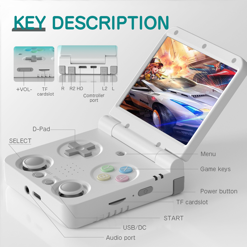MIYOO Flip V2 เครื่องเล่นเกมพก - Retro Gaming Usb Stick บทวิจารณ์และราคา