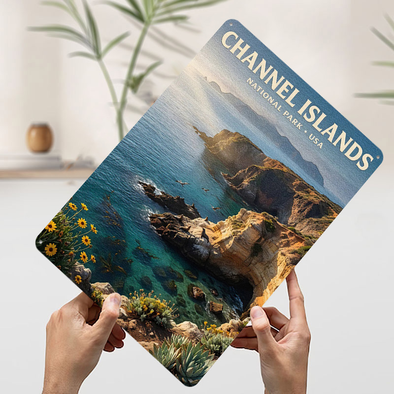 โปสเตอร์โลหะอุทยานแห่งชาติแชนเ - Retro Gaming Island บทวิจารณ์และราคา
