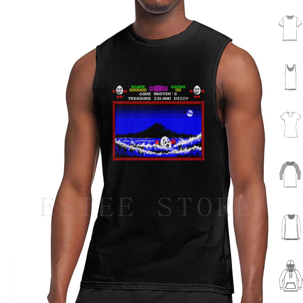 เสื้อกล้ามลาย Treasure Island  - Retro Gaming Island บทวิจารณ์และราคา