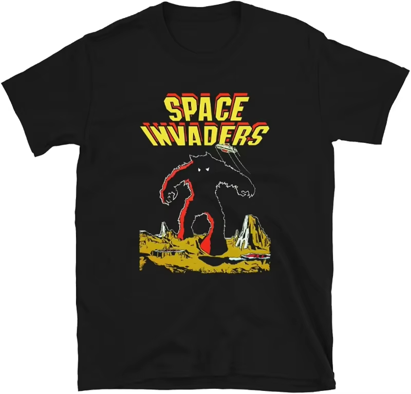 เสื้อยืดลายเกม Galaga สไตล์เรโ - Retro Gaming Gamestop บทวิจารณ์และราคา